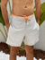 BOARDSHORT MALIBU CINZA CLARO COM LARANJA
