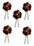 Aplique - Flor 3D Dourada com Cristal - Kit 10 unidades - comprar online