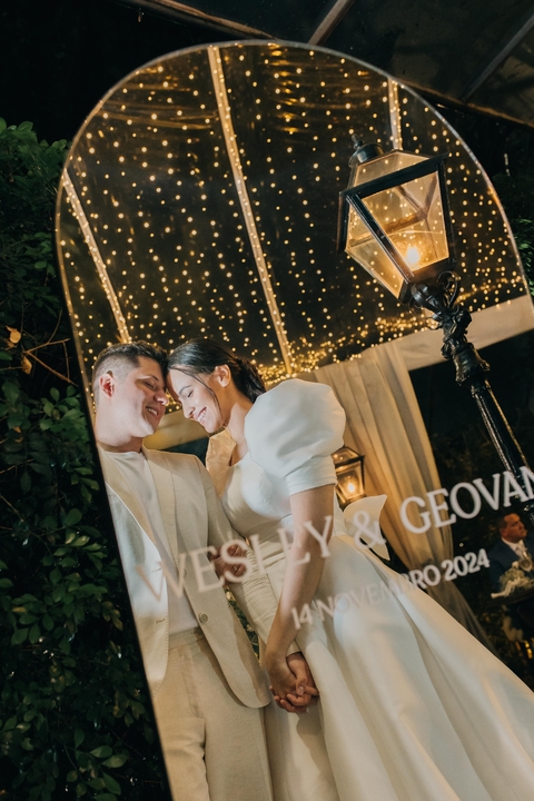 Adesivo para espelho de casamento