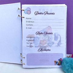 DIVERTIDA MENTE - CADERNO ARGOLADO DOURADO PERSONALIZADO - Charme Criativo Personalizados