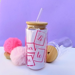 COPO PERSONALIZADO DE VIDRO 550ML - LIBERTE-SE na internet