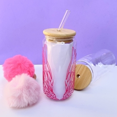 COPO PERSONALIZADO DE VIDRO 550ML - LIBERTE-SE - comprar online