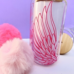 COPO PERSONALIZADO DE VIDRO 550ML - LIBERTE-SE - Charme Criativo Personalizados