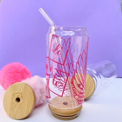 COPO PERSONALIZADO DE VIDRO 550ML - LIBERTE-SE - loja online