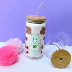 COPO DE VIDRO PERSONALIZADO - 550ML - URSINHOS CARINHOSOS