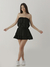 Mini Saia Babados Suede Teens ESSL