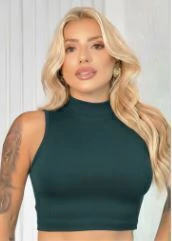 Top Gola Alta Poliamida Premium | Academia • Fitness • Casual • Treino - Use Nibe