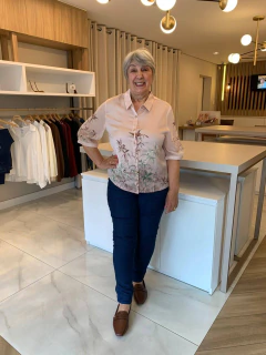 Camisa Manga Crepe