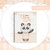 Caderneta de Vacinação Personalizada Pandinha Laranja