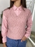 Conjunto Suéter e Camisa social rosa - KaEli Modas