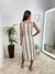Vestido Amélia Off e Cinza - KaEli Modas