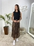Saia Paetê Preto com Dourado