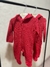Macacão Vermelho de Tricot c/ Capuz Quentinho - comprar online
