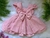 Vestido De Festa Bebê Luxo Rosa Aplique Borboletas - comprar online