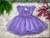 Vestido de festa princesa elegante para bebês em tule com brilhos