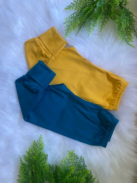 Kit 2 Calças Mijão Culote Bebê 100% Algodão- Proteção Solar Uv50+