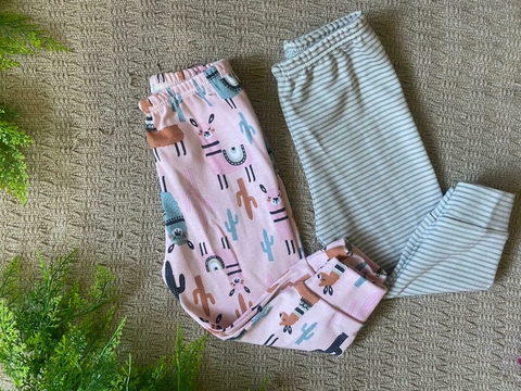 Kit 2 Calças Mijão Culote Bebê 100% Algodão- Proteção Solar Uv50+