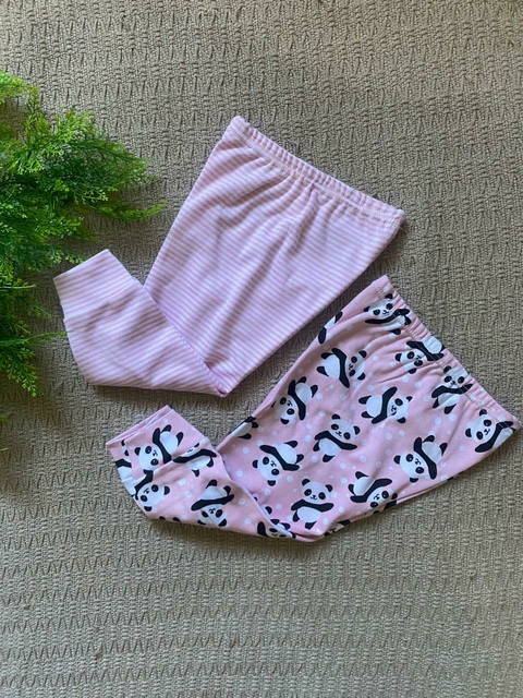 kit 2 calças culote mijão bebê
