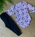 Conjunto Body e Calça Bebê 100% Algodão- Proteção Solar Uv50+