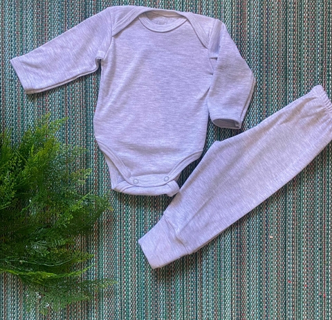 Conjunto Body e Calça Bebê BabyBest 100% Algodão- Proteção Solar Uv50+