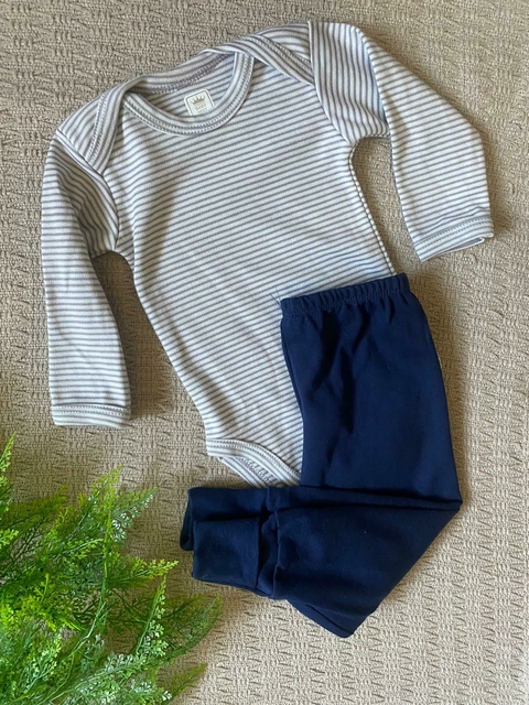 Conjunto Body e Calça Bebê BabyBest 100% Algodão- Proteção Solar Uv50+