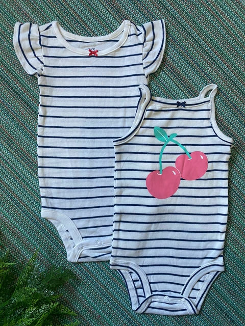 Kit body Carter's bebê 2 peças so very cute multicor