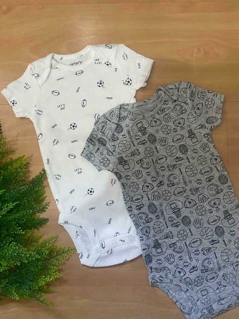 Kit body Carter's bebê 2 peças