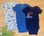 Kit body Carter's bebê 3 peças