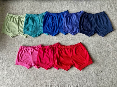 Shorts tapa fralda canelado