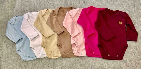 Body manda comprida - Algodão Egípcio UV 50+