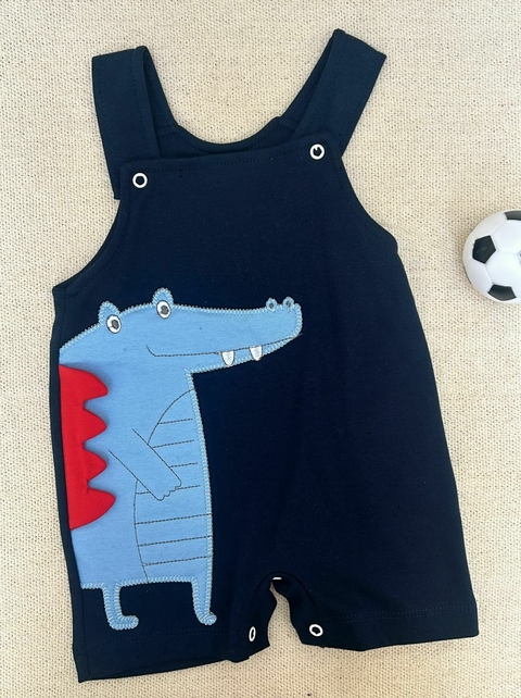 Banho De Sol Bebê Bamboole Suedine Bordado Jacaré