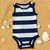 Kit body Carter's bebê 2 peças listrados - Elegantopia
