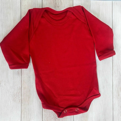 Body manga longa canelado