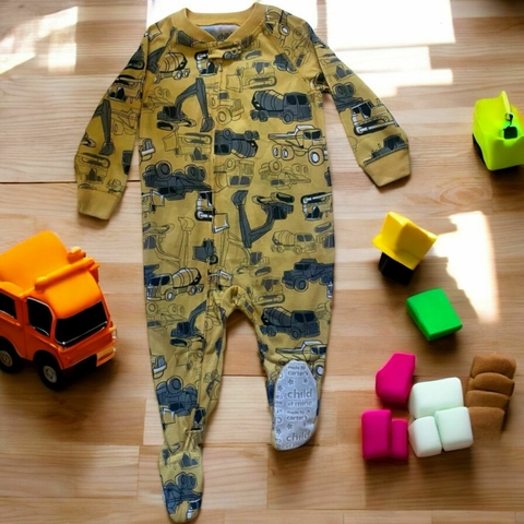 Macacão Carter's bebê com pezinho carrinhos - comprar online