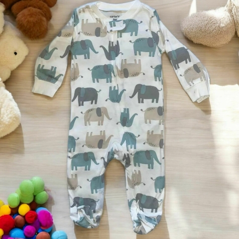 Macacão Carter's bebê com pezinho elefante - comprar online