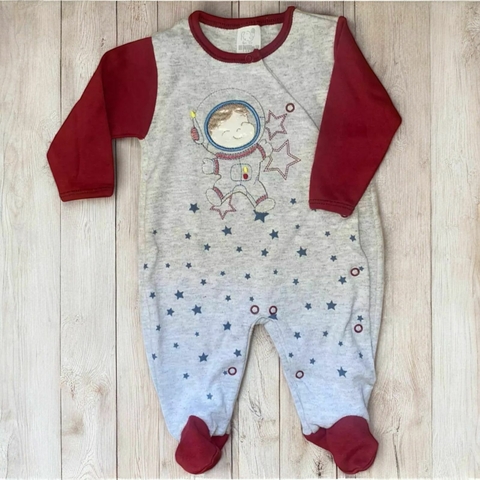 Macacão Bebê Malha Suedine Nilly estampa de astronauta - comprar online