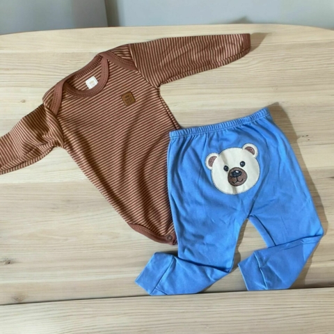 Conjunto Body e Calça Bebê 100% Algodão- Proteção Solar Uv50+ - comprar online