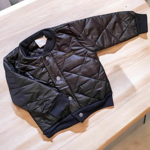 Jaqueta Puffer Menino Preto Miniclo - comprar online