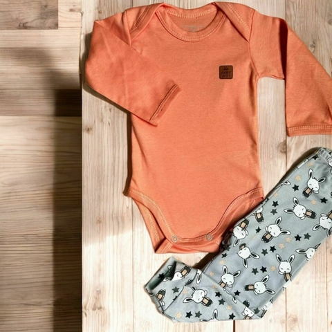 Conjunto Body e Calça Bebê 100% Algodão- Proteção Solar Uv50+ - comprar online