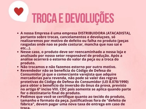 Trocas e devolução!