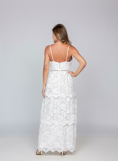 VESTIDO DE FESTA RENDA BRANCO - Béni Concept