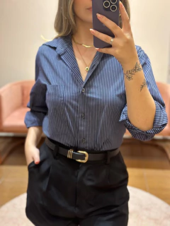 CAMISA LISTRAS MARINHO