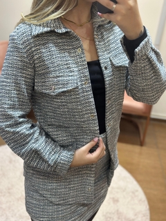 CAMISA TWEED OVERSIZED na internet