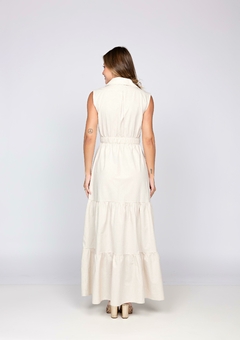 VESTIDO DE BOTÕES COM BOLSO FACA - loja online