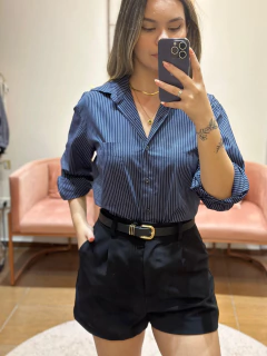 CAMISA LISTRAS MARINHO - Béni Concept