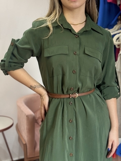 VESTIDO CASUAL VERDE MILITAR - Béni Concept