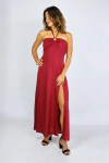 VESTIDO LONGO AURORA VINHO