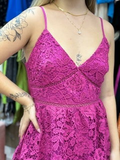 VESTIDO DE FESTA RENDA PINK - Béni Concept