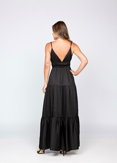 VESTIDO LONGO COM DECOTE ARIEL - comprar online