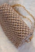 MARIE - Bolsa Estilo CLUTCH com Alça em Metal - Em Macramê - BOHO CHIC - loja online